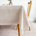 rectangular jacquard tablecloth for diningroom